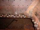 Preparing to rivet the mudring